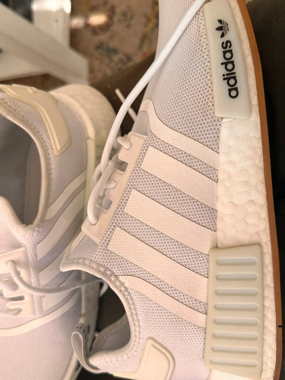 adidas Women’s Cream and Gum NMD_R1 Sneakers